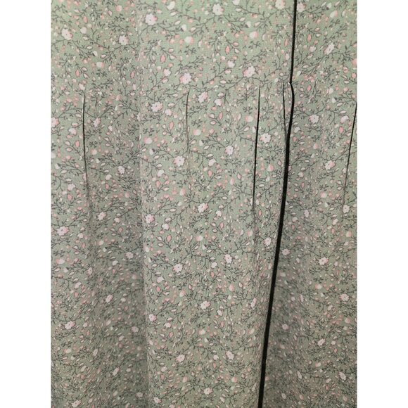 Lush | Women's Floral Chiffon Ruffle with Tie Maxi Skirt - Size L Cottagecore - Picture 2 of 4